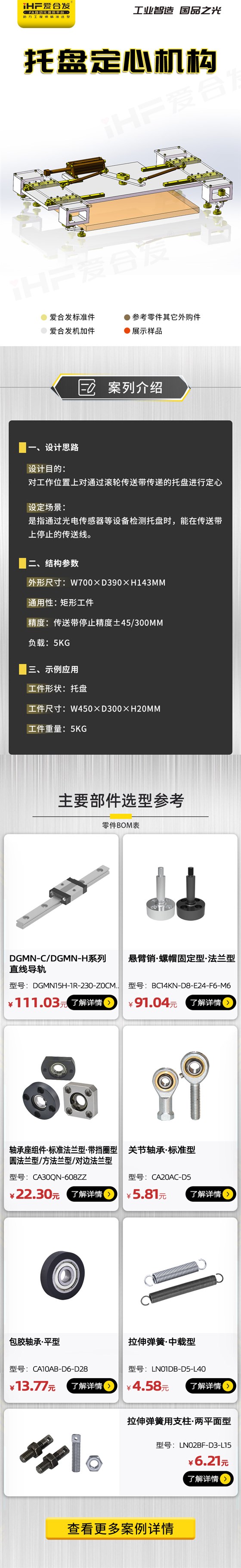 愛合發(fā)：案例介紹，托盤定心機(jī)構(gòu)！