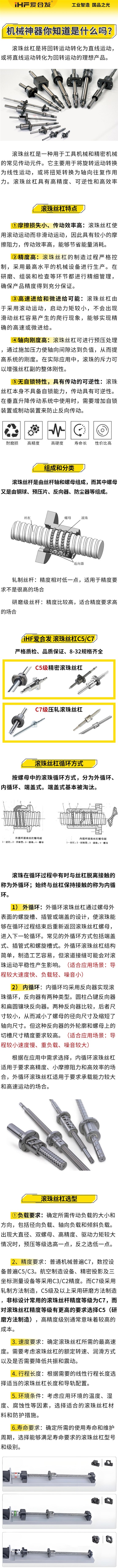 愛合發(fā)：機械神神器，滾珠絲杠循環(huán)方式